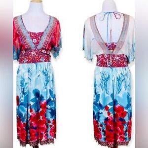 Vintage Plenty by Tracy Reese floral silk dress